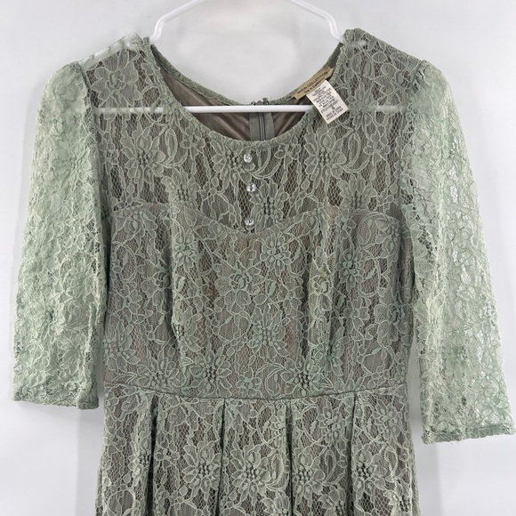 Moon collection green lace high low dress size S - Picture 2 of 7